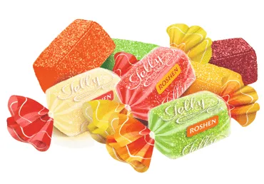 Augļu želejkonfektes Jelly ROSHEN sver.