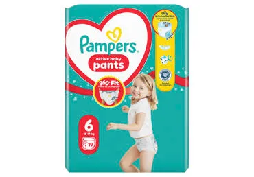Autiņb.biksītes PAMPERS S6 16+ kg 19gab.