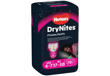 Autiņb.HUGGIES Dry N'girl 17-30kg 10gab.