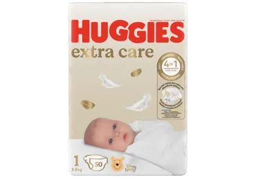 Autiņb.HUGGIES Extra Care S1 2-5kg 50gb.