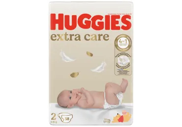 Autiņb.HUGGIES Extra Care S2 3-6kg 58gb.
