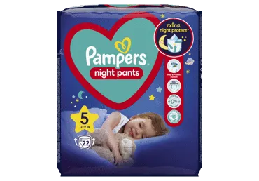 Autiņbiksītes biksītes PAMPERS nakts S5 12-17kg 22gb