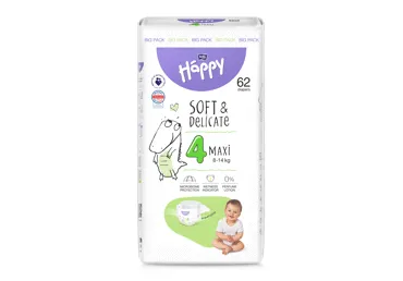 Autiņbiksītes HAPPY Maxi S4 8-14kg 62gab