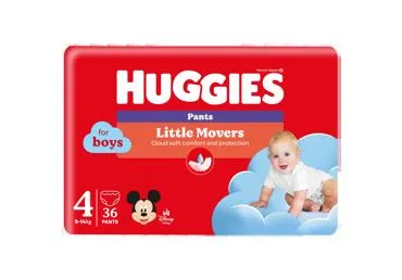 Autiņbiksītes HUGGIES Boy S4 9-14kg 36gab.