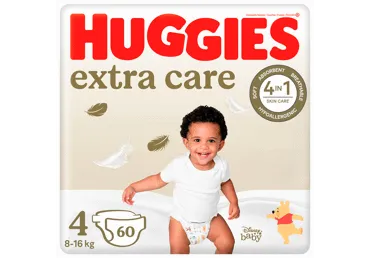 Autiņbiksītes HUGGIES Extra Care S4 8-16kg 60gb