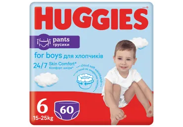 Autiņbiksītes Huggies Pants Boy 6/15-25KG/60GB