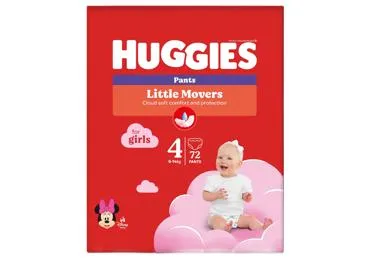 Autiņbiksītes Huggies Pants Girl 4/9-14KG/72GB