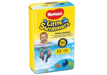 Autiņbiksītes HUGGIES Swim peldēšanai 3-8kg, 12gab