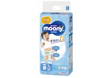 Autiņbiksītes MOONY boy L 9-14kg 44 gab.