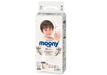 Autiņbiksītes MOONY L 9-14kg 36gab.