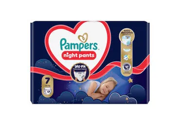 Autiņbiksītes PAMPERS nakts S7 17+kg 17gb.