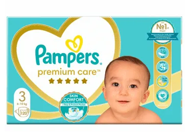 Autiņbiksītes PAMPERS PC S3 6 -10kg 120gab.