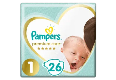 Autiņbiksītes PAMPERS Premium Care S1 2-5kg 26gab