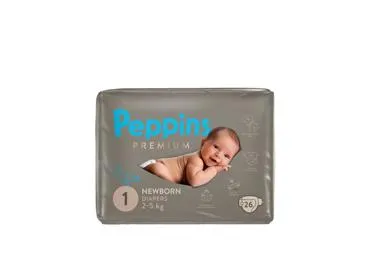 Autiņbiksītes PEPPINS Premium 2-5 kg 26gab