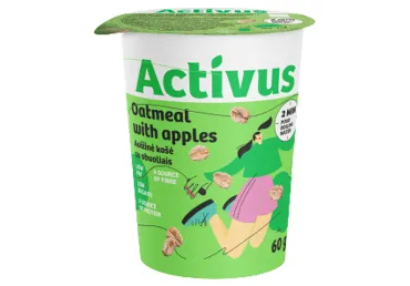 Auzu biezputra ACTIVUS ābolu 60g