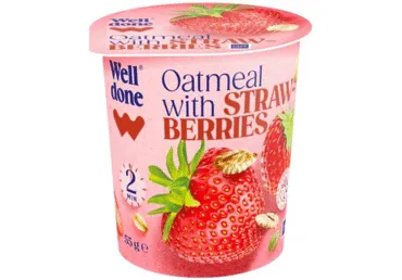 Auzu biezputra WELL DONE zemeņu 55g