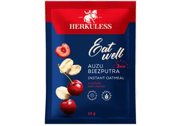 Auzu pārslu biezputra HERKULESS ķiršu 35g