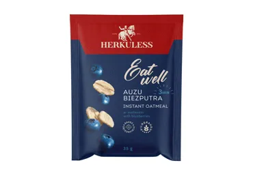 Auzu pārslu biezputra HERKULESS melleņu 35g