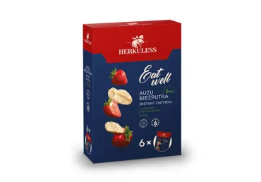 Auzu pārslu biezputra HERKULESS zemeņu 210g