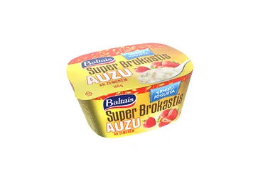 Auzu superbrokastis Baltais ar zemenēm 160g