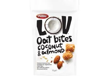 Auzu uzkoda PELLITO kokosriekstu un mandeļu 70g