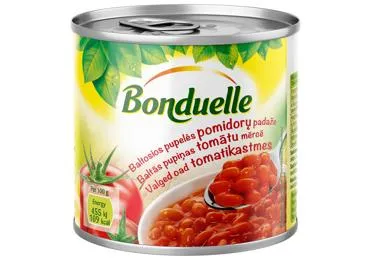 Pupiņas baltās tomātu mērcē Bonduelle 430g