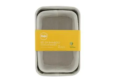 Bambusa uzglabāšanas grozu komplekts ILAJA 2gb.