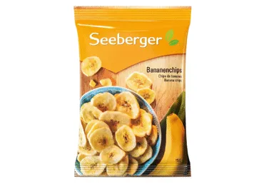Čipsi banānu Seeberger 150g