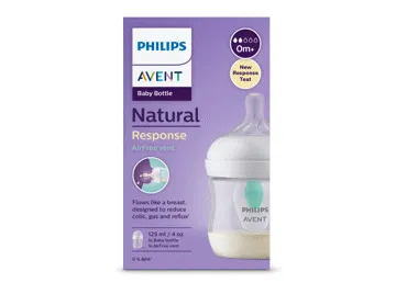 Barošanas pudelīte PHILIPS AVENT AirFree 125ml0m+