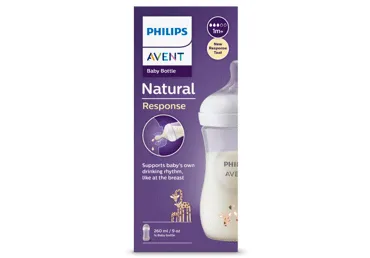 Baroš.pudelīte AVENT Giraffe 1m+ 260ml