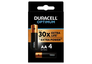 Baterijas DURACELL Optimum AA 4gab.