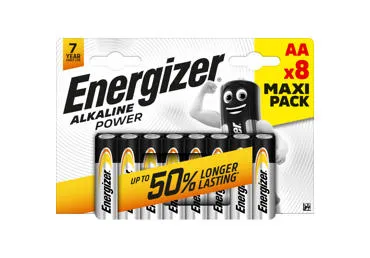 Baterijas ENERGIZER Alkaline AA 1,5V 8gab.
