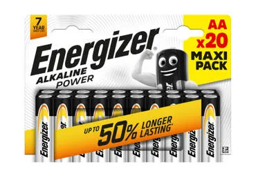 Baterijas ENERGIZER Alkaline Power AA 20gab.