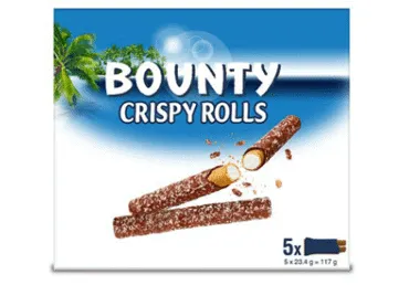 Batoniņi Crispy Rolls 5gb BOUNTY 117g