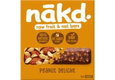 Batoniņš zemesriekstu multipaka NAKD 4x35g