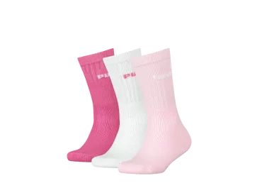 Bērnu sporta zeķes PUMA 35-38 3pāri baltas/rozā