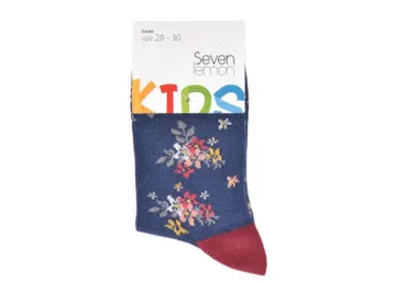 Bērnu zeķes SEVEN LEMON kokvilnas 25-27