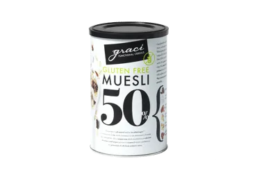 Bezglutēna musli GRACI ar žāvētiem augļiem, sēklām un riekstiem 50%, 400g