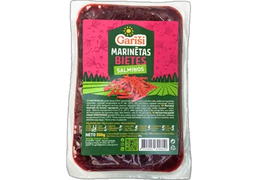 Bietes marinētas GARĪŠI salmiņos 500g