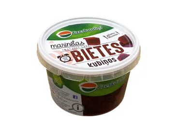 Bietes marinētas kubiņos EZERKAULIŅI 450g
