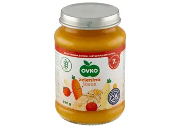 Biezenis OVKO dārzeņi ar lasi 7+ 190g