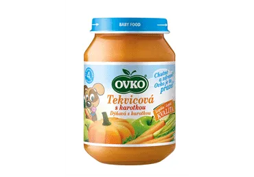 Biezenis OVKO ķirbju-ābolu-burkānu 
5+ 190g