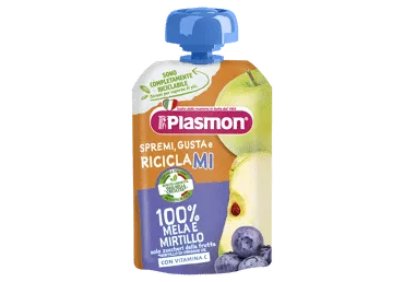Biezenis PLASMON ābolu melleņu 6+ 100g