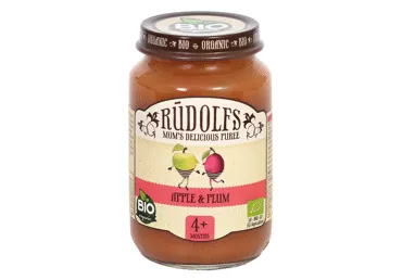 Biezenis Rūdolfs ābolu-plūmju Bio 190g
