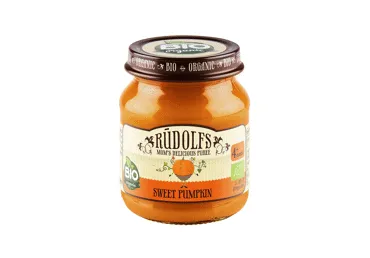 Biezenis RŪDOLFS BIO saldo ķirbju 4+ 120g