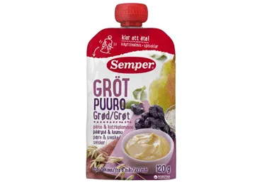 Biezenis SEMPER garudu-bumbieru-plūmju 6+ 120g