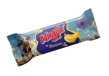 Biezpiena batoniņš ar banānu un šokolādes glazūru MAGIJA 40g