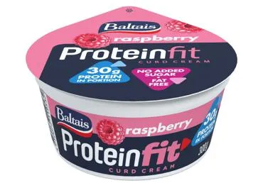 Biezpiena krēms Protein aveņu 300g, Baltais