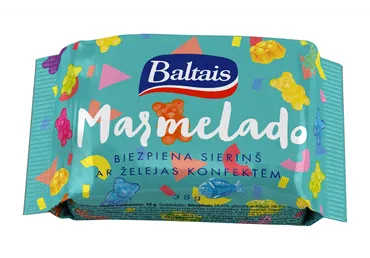 Biezpiena sieriņš BALTAIS ar želejas konfektēm 38g