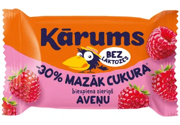 Biezpiena sieriņš bez laktozes KĀRUMS aveņu 40g